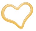 Honey heart shape.