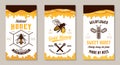 Honey labels and packaging design templates