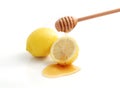 Honey and lemon. Royalty Free Stock Photo