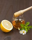 Honey and lemon Royalty Free Stock Photo