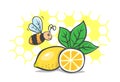 Honey lemon bee natural