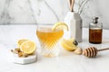 Honey lemon cocktail. Generate Ai