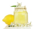 Honey, lemon , lemon flower.