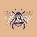 Honey lettering