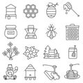 Honey Line Icons set