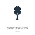 Honey-locust tree icon vector. Trendy flat honey-locust tree icon from nature collection isolated on white background. Vector