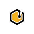 Honey logo icon design, Vector illustration, Honey Logo Design Concept. Food logo template