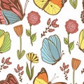 Honey Meadows seamless pattern