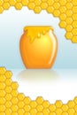 Honey poster Royalty Free Stock Photo