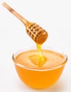 Honey pouring