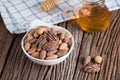 Honey roasted mixed nuts with honey. Royalty Free Stock Photo