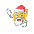 Honey in Santa cartoon character style with ok finger Royalty Free Stock Photo