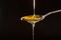 Honey in spoon