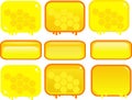 Honey square game buttons