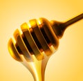 Honey stick vector close up illustration Royalty Free Stock Photo