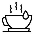 Honey tea cup icon outline vector. Bee nectar Royalty Free Stock Photo