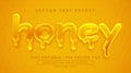 Honey text effect style