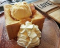 Honey toast with Icecream