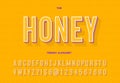 Honey trendy alphabet