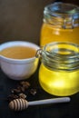 Honey with walnut Royalty Free Stock Photo