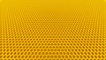 Honey yellow cells honeycomb background beehive hexagon background 3D illustration