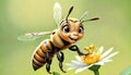 Honeybee honey bee insect smiling comedy character