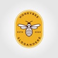 Honeybee logos for labeling honey products and beekeeping