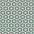 Honeycomb background. Blue colors repeated hexagon tiles wallpaper. Seamless pattern with classic geometric ornament Royalty Free Stock Photo