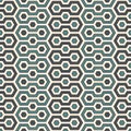 Honeycomb background. Blue colors repeated hexagon tiles wallpaper. Seamless pattern with classic geometric ornament Royalty Free Stock Photo