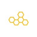 Honeycomb Background. Vector Illustration of Geometric Hexagons Background Royalty Free Stock Photo