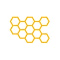 Honeycomb Background. Vector Illustration of Geometric Hexagons Background Royalty Free Stock Photo