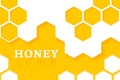 Honeycomb Background. Vector Illustration of Geometric Hexagons Royalty Free Stock Photo