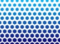 Honeycomb blue abstract background. Vector illustration