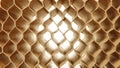 Honeycomb cells of cardboard stiffening rib background Royalty Free Stock Photo