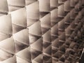 Honeycomb grid texture on a softbox light modifier Royalty Free Stock Photo