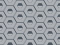 Honeycomb hexagon abstract geometric seamless pattern vector illustration