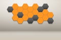 Honeycomb Hexagon Wall Decor Royalty Free Stock Photo