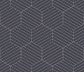 Honeycomb Hexagonal Grid Line Art Seamless Pattern Vector Abstract Background Royalty Free Stock Photo