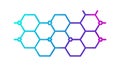 Honeycomb Hexagonal Pattern Icon, Structure and Connectivity, vector design Generative AI Royalty Free Stock Photo