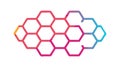 Honeycomb Hexagonal Pattern, symbolizing efficiency and natural structure, geometric background, vector design Generative AI Royalty Free Stock Photo