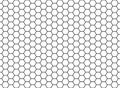 Honeycomb hexagonal seamless pattern. Grid design, vector background. Simple texture