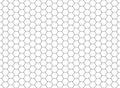 Honeycomb hexagonal seamless pattern. Grid design, vector background. Simple texture