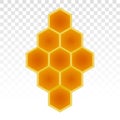 Honeycomb / honey comb flat icon with hexagon pattern for apps and websites