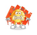 honeycomb monster vector. cartoon character Royalty Free Stock Photo