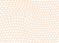 Honeycomb orange wavy background. Vector illustration. Royalty Free Stock Photo