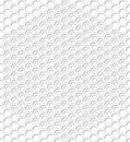 Honeycomb papercut style layered seamless pattern.