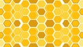 Honeycomb pattern background with shades of yellow and white Royalty Free Stock Photo