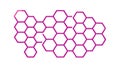 Honeycomb Pattern: Connectivity Structure Design. vector design Generative AI Royalty Free Stock Photo