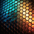 A honeycomb pattern