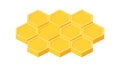 Honeycomb Pattern Isometric Design, Sweetness and Nature, vector design Generative AI Royalty Free Stock Photo